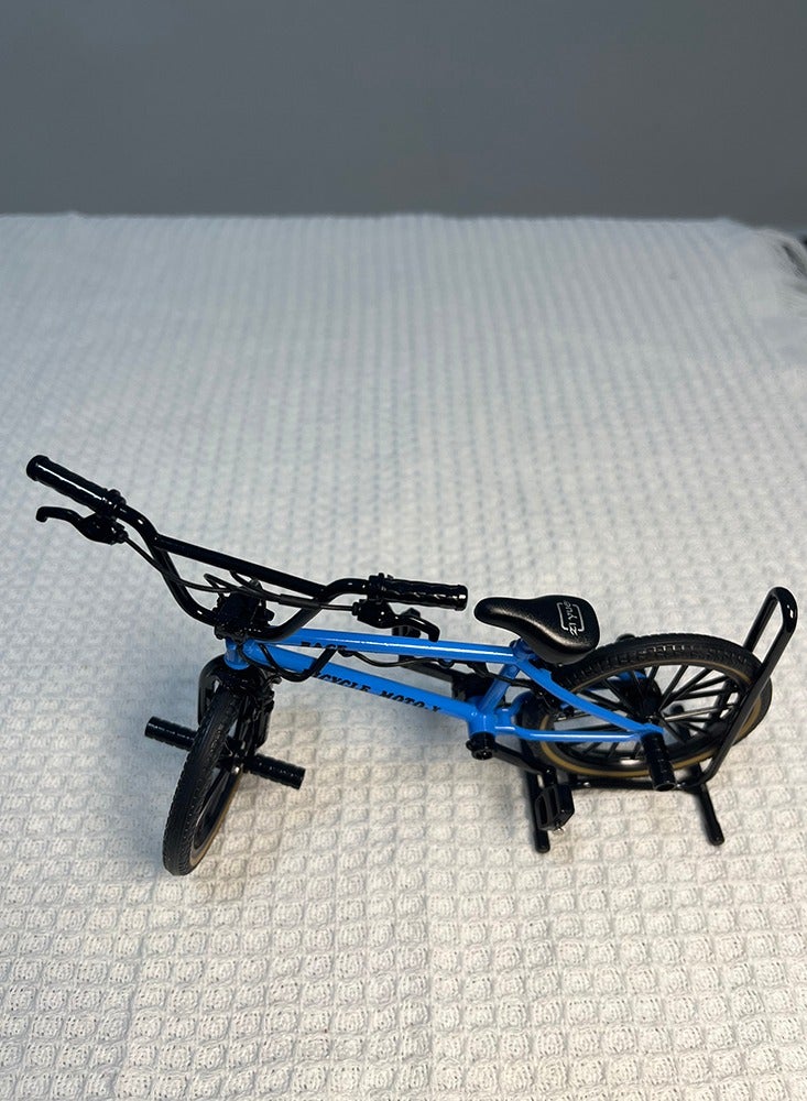 1:10 Model Alloy Bicycle Diecast Mini Model Toy Blue Bike Mountain Finger Bicycle With Bracket Simulation Collection Gifts Toy - Image 5