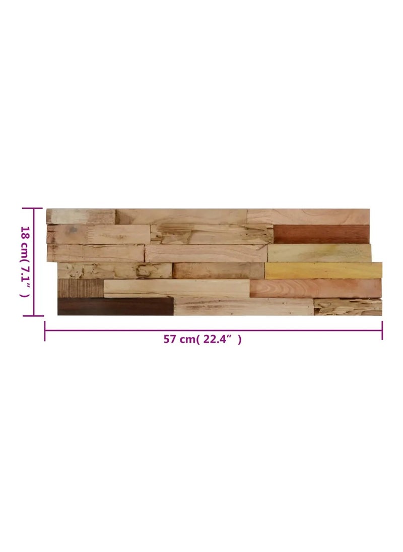 vidaxl - Wall Cladding Panels 10 pcs 1.03 m Recycled Teak Wood - Image 1