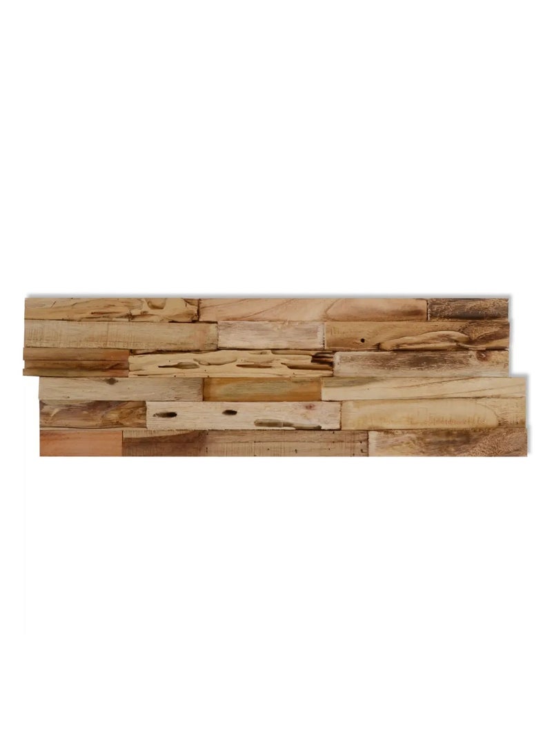 vidaxl - Wall Cladding Panels 10 pcs 1.03 m Recycled Teak Wood - Image 1