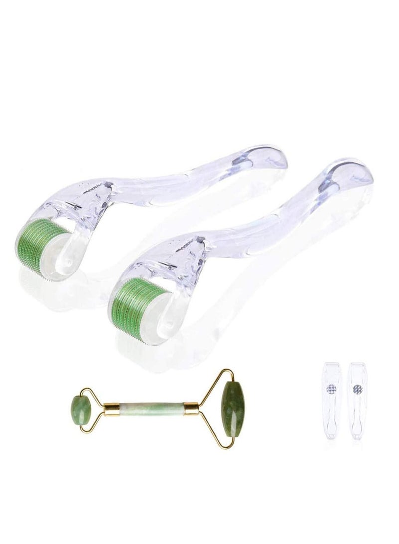 Derma Roller Hair Growth Roller, Face Neck Hair Growth and Wrinkle Acne Scar Stretch Mark Treatment Micro Needling