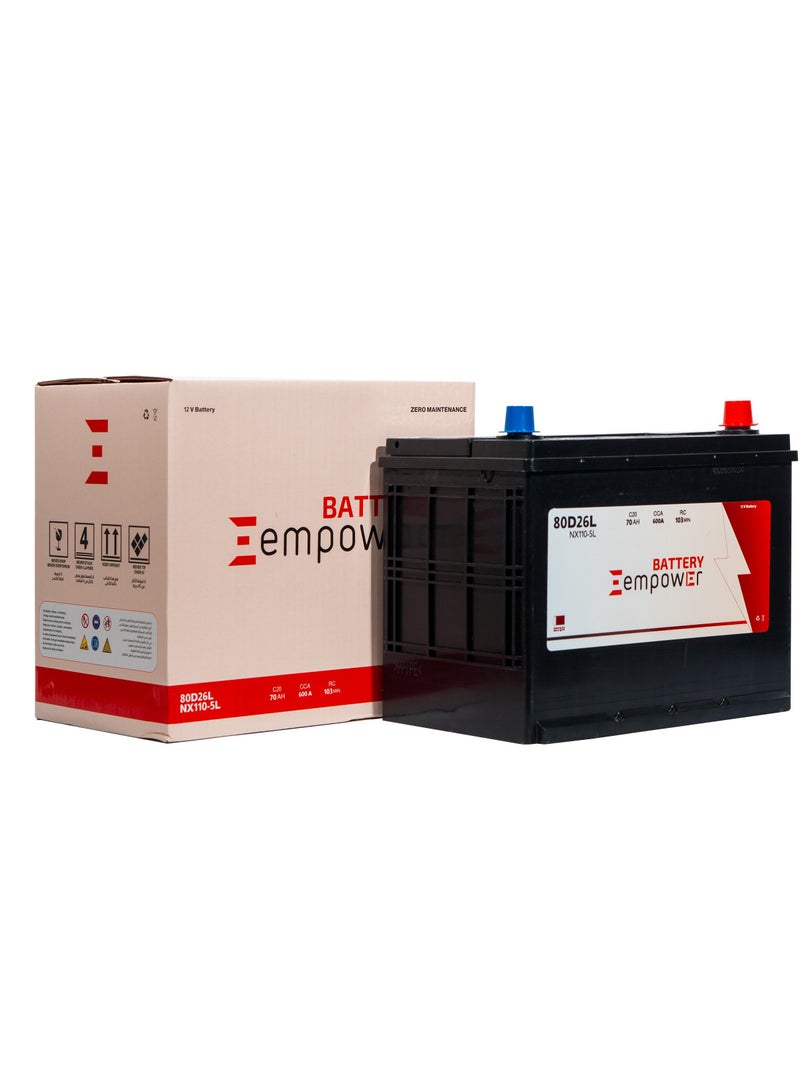 Generic 12 Months Warranty EmPower Battery 60Ah 12V 55D23L German Technology made in Qatar - Image 4