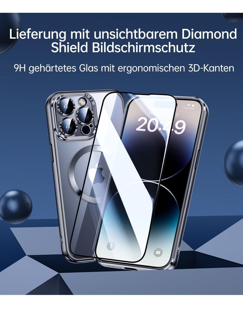 ELTRAZONE Natural Titanium iPhone 15 Pro Case – Integrated Camera Lens Protection, Military Grade Drop Protection, TOP N56 Magnets, MagSafe Compatible - Image 2