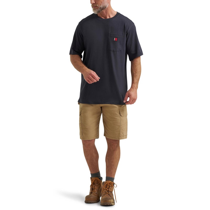 Wrangler Short Sleeve Pocket T-Shirt, Navy, Medium - Image 3