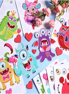 Outus Valentine's Day Craft Kits Face Stickers for Kids Valentines Party Favors Supplies Make Your Own Face Stickers Heart Animal Crafts for Kids Birthday School Class Party Decorations (24 Sets) - pzsku/ZA73332008589F636E976Z/45/_/1692953702/d23581d1-df63-4c65-aa2a-9b6392e28827