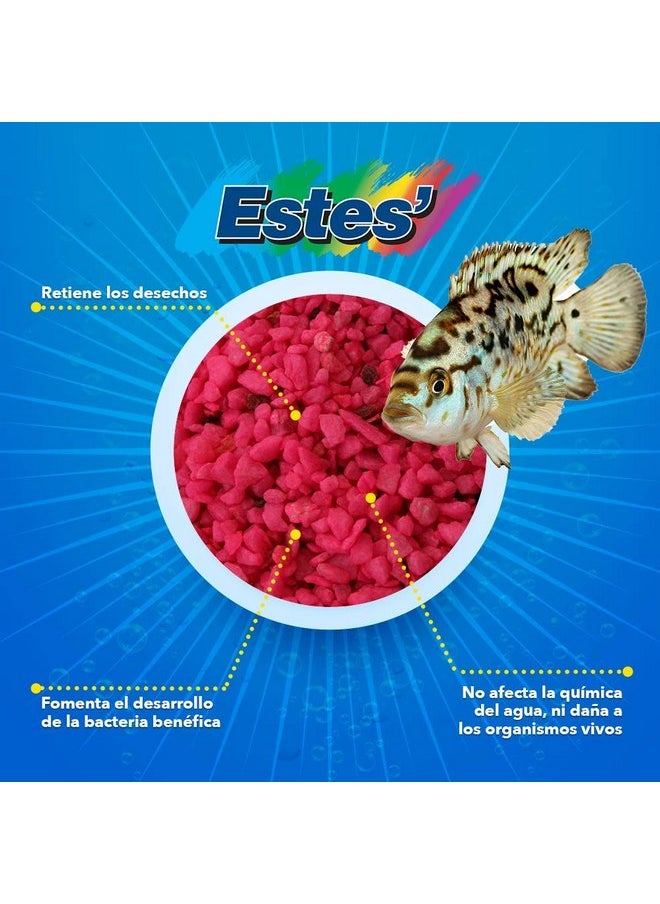 Estes Spectrastone Permaglo Pink Aquarium Gravel for Freshwater Aquariums, 5-Pound Bag  - Image 5