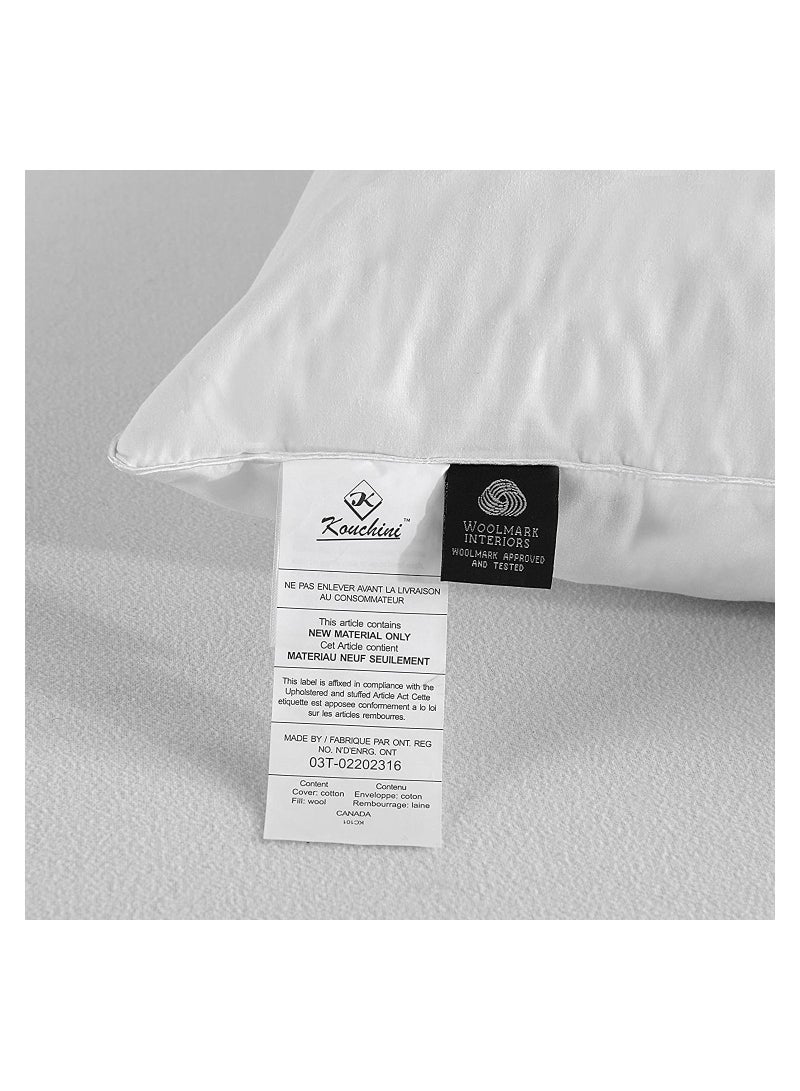 Kouchini Australian Organic Wool Pillow Made In Canada King Size - Image 5