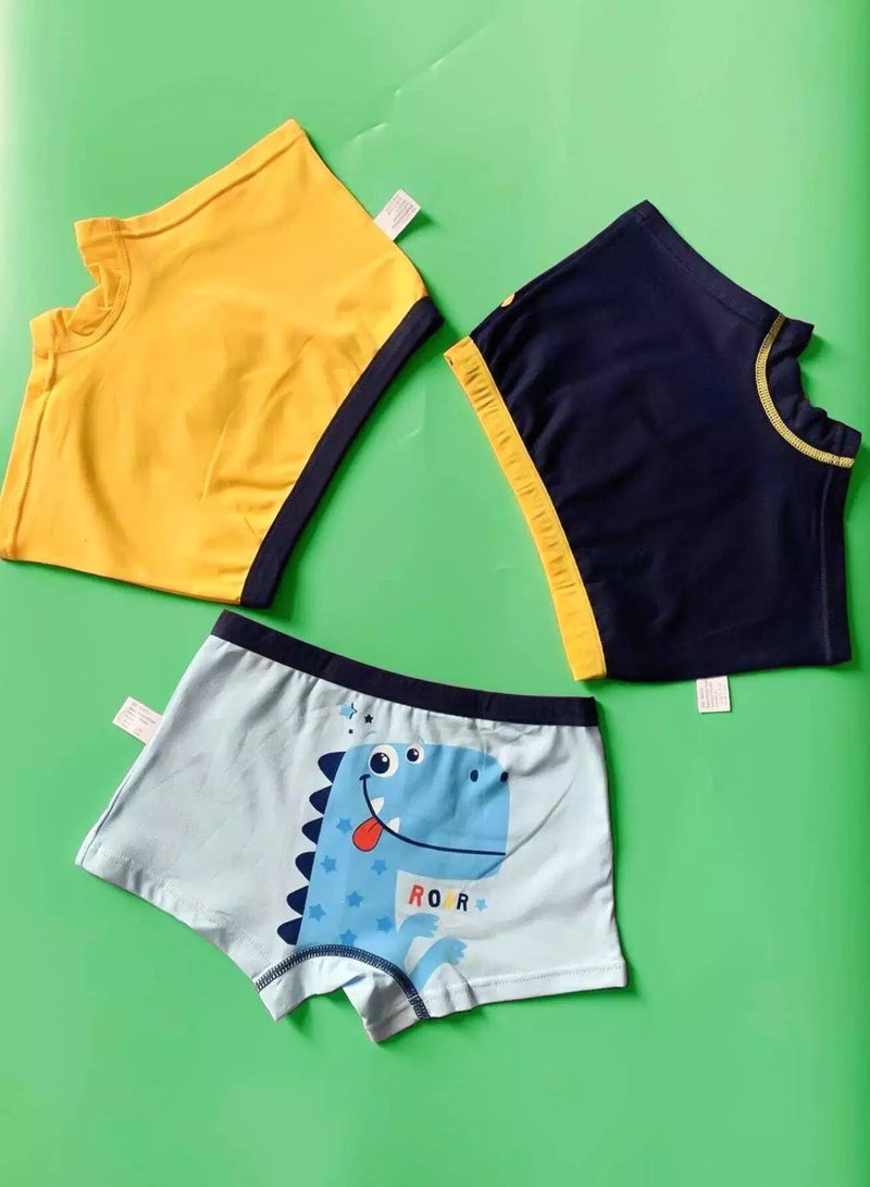 Boys 3pcs Cartoon Graphic Underwear  - Image 2