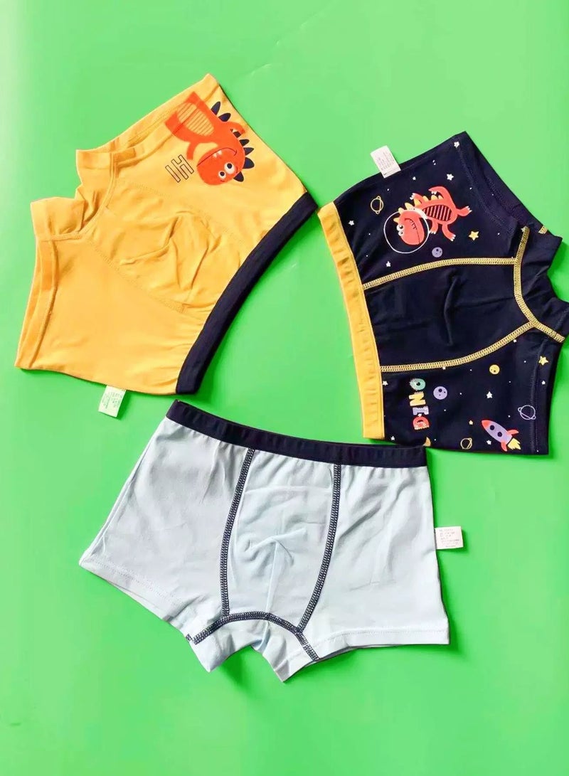 Boys 3pcs Cartoon Graphic Underwear  - Image 1