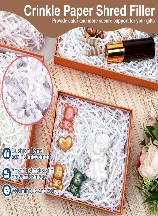 1 رطل من ورق ممزق متموج بألوان قزحية، ورق ممزق لصندوق الهدايا - Image 4