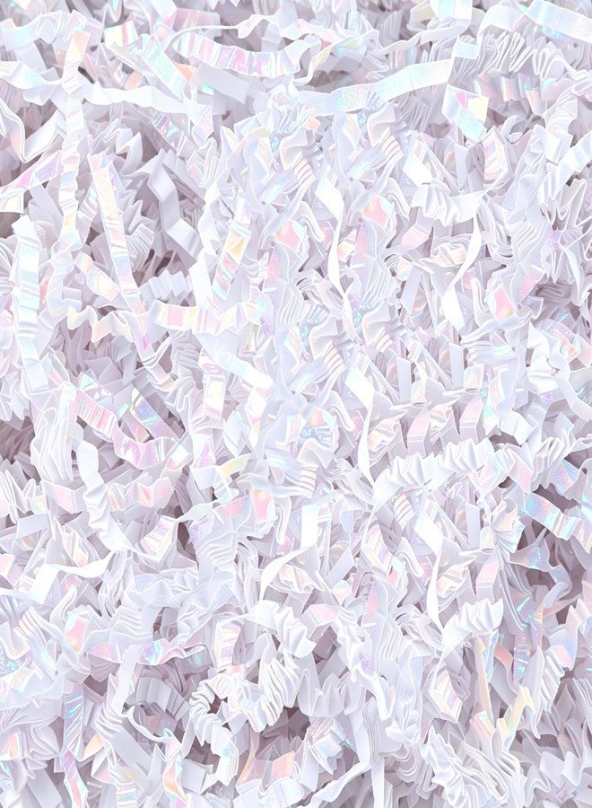 MITINU 1 LB Iridescent Crinkle Cut Paper Shred Filler, Shredded Paper for Gift Box