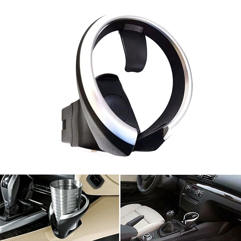 Wocch Cup Holder Front Seat Center Console Coffee Cup Holder for BMW 135i 128i X1 E82 E88 E81 E82 E87N Car Accessories 51160443082 51169144632 - Image 2