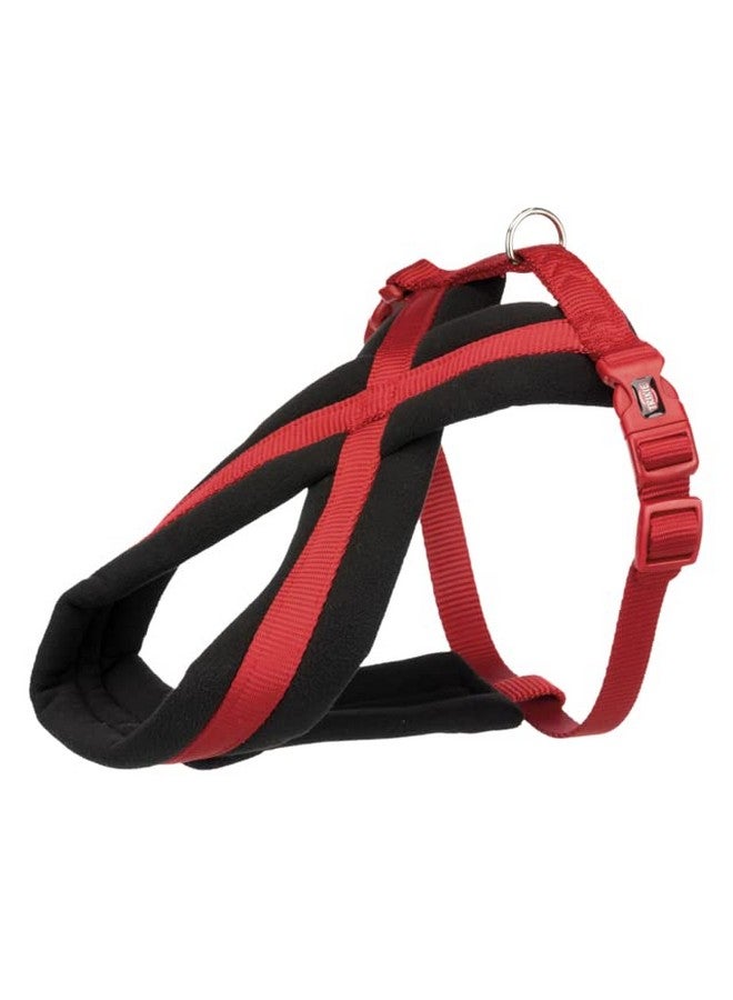 تريكسي حزام تجوال ممتاز للكلاب، مصنوع من حشوة من الصوف، قابل للتعديل، وخفيف الوزن، حلقة قوية على شكل حرف D تحافظ على الحزام والمقود في مكانهما - صغير جدًا - صغير 30-55 سم/15 مم (أحمر)