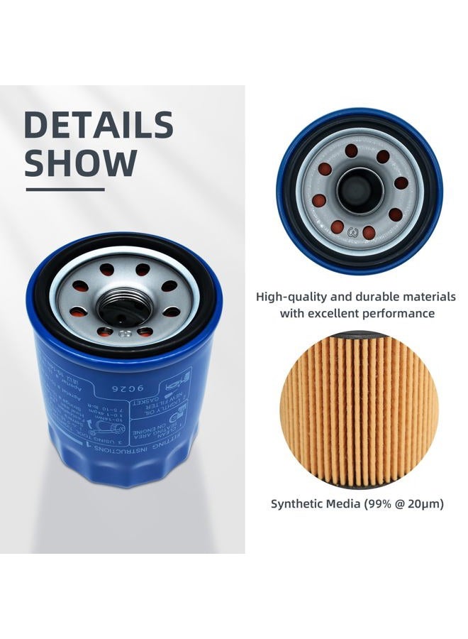 HTYPX Oil Filters 15400-PLM-A02 15400-PLM-A01 Compatible with Honda GX610 GX630 GX660 GX670 GX690 GXV340 GXV390 GXV610 GXV630 GXV660 GXV670 GXV690 Engines Replace 15400-PLM-A02PE 15400-P0H-305PE (4 PACK) - Image 3