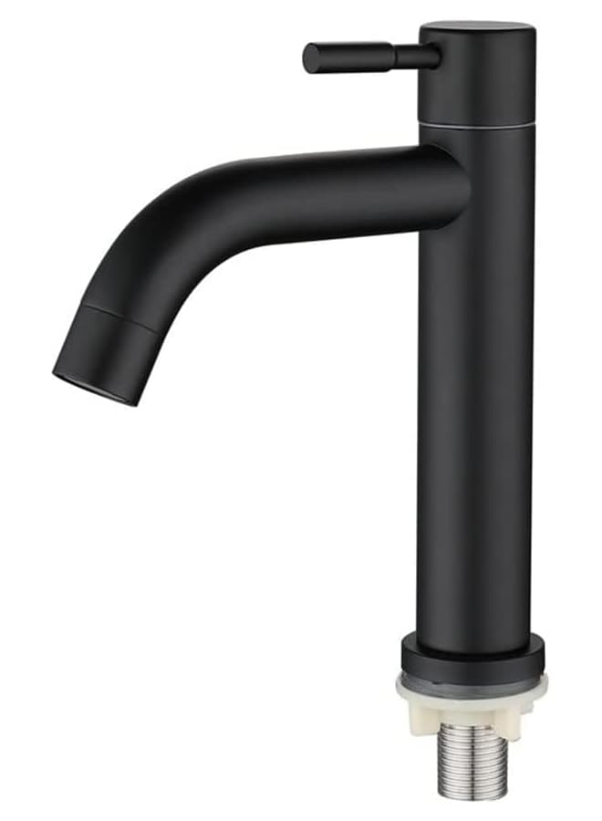 The Bros Bathroom Sink Faucet, Stainless Steel Single Handle Faucet, Elegant Vintage Design Black Matte Frosted Faucet Basin Faucet for Bathroom Toilet (S) - Image 4