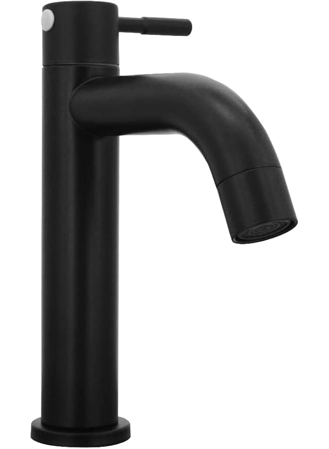 The Bros Bathroom Sink Faucet, Stainless Steel Single Handle Faucet, Elegant Vintage Design Black Matte Frosted Faucet Basin Faucet for Bathroom Toilet (S) - Image 5