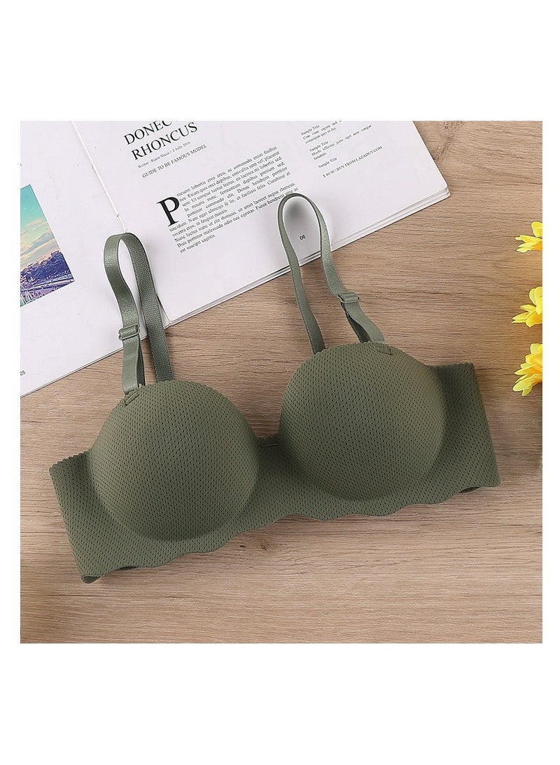 3 Pieces Women Half Cup Seamless Push Up Bra - Image 5