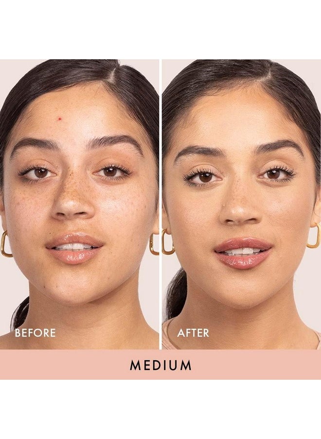 Wander Beauty Wanderlust Powder Foundation Medium Blurs And Evens Skin Tone Perfects And Hydrates With Hyaluronic Acid Aloe Honeysuckle & Vitamin E Lightweight Buildable Coverage  - Image 3