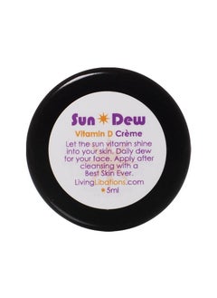 LIVING LIBATIONS  Organic Sun Dew Transdermal Vitamin D Crme  Natural Wildcrafted Vegan Clean Beauty 017 oz  5 ml