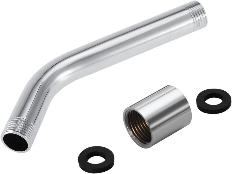 Shower Arm, 8in Stainless Steel Wall Mounted Universal Thread Shower Extension Pipe for Home Bathroom Kitchen - Image 4