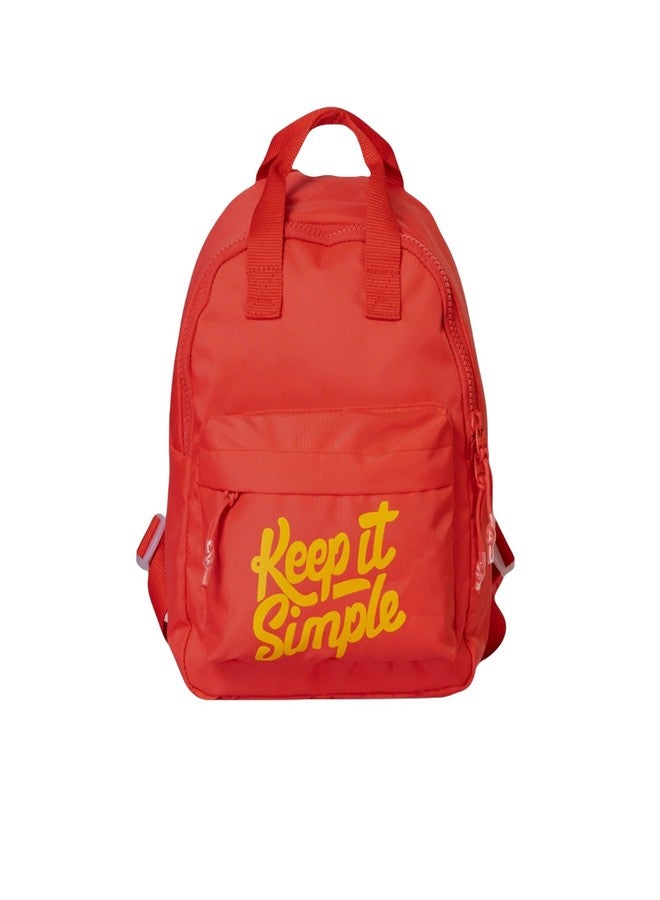 QIPS Keep It Simple 11-Inch Stylish & Trendy Mini Backpack for Travel, College & Daily Use | Compact & Durable Bag for Girls & Women - Red - Image 1