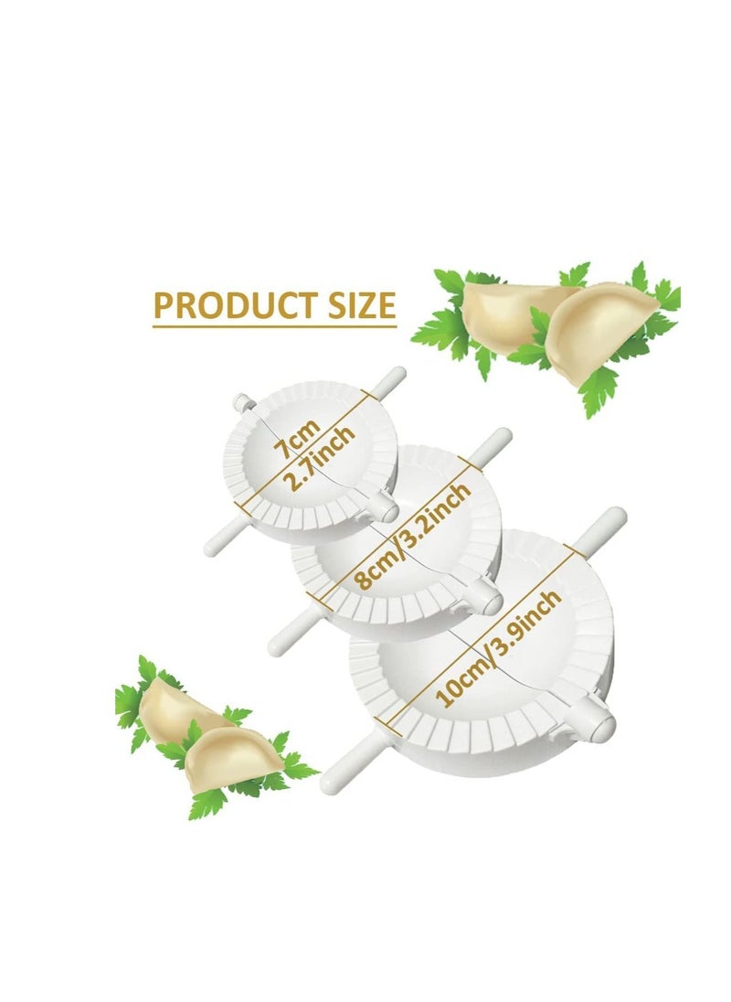 MARKQ Dumpling Maker, 3 pcs Dumpling Press Molds Cutter For Meat Pie Pastry Wonton Ravioli Mold  - Image 2