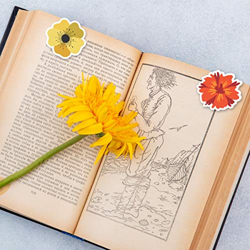 BOOKWORM Eden Garden Series Profile Cut Flower Magnetic Bookmark | Set of 10 - Image 5