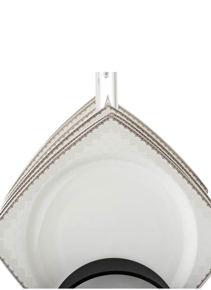 Dania Acrylic Fruit and Dessert Plate Set with Stand  - Image 5