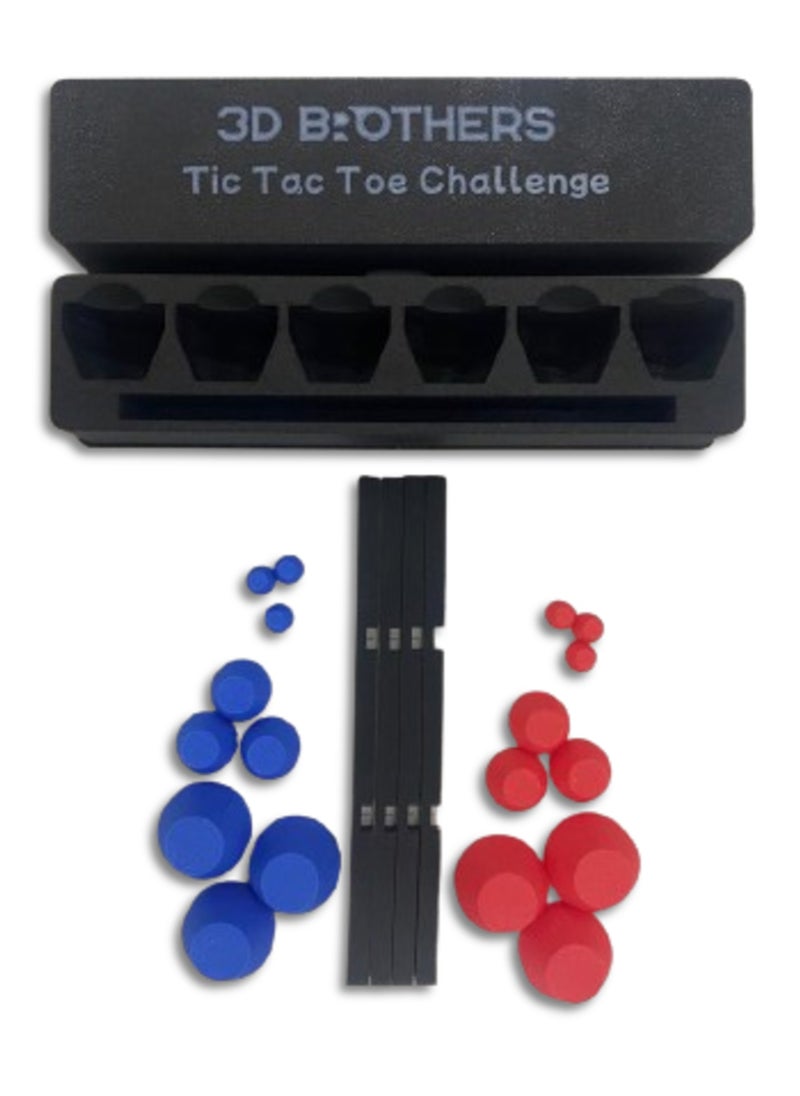 3D Brothers - Tic Tac Toe Challenge a Strategic Board Game (XO).With Storage Box - Image 1