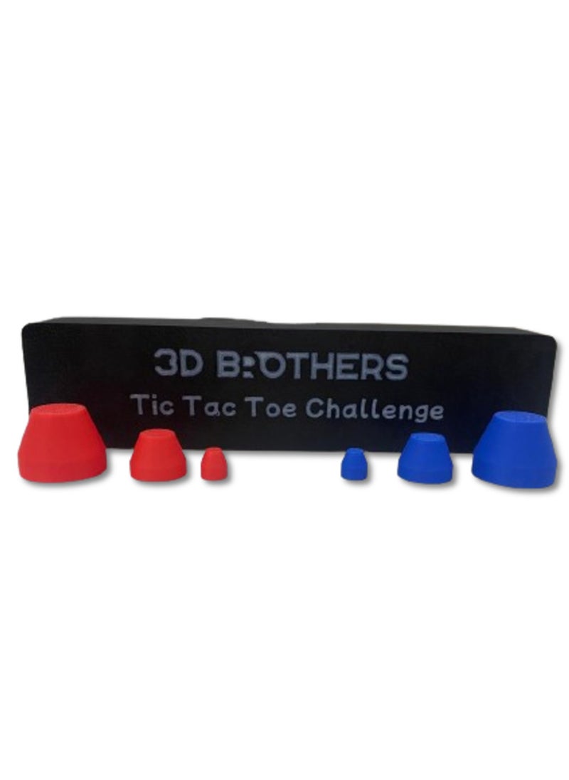 3D Brothers - Tic Tac Toe Challenge a Strategic Board Game (XO).With Storage Box - Image 1