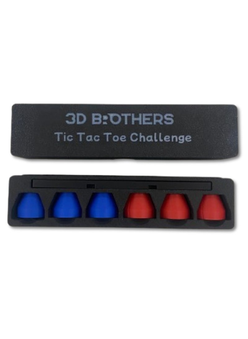 3D Brothers - Tic Tac Toe Challenge a Strategic Board Game (XO).With Storage Box - Image 1