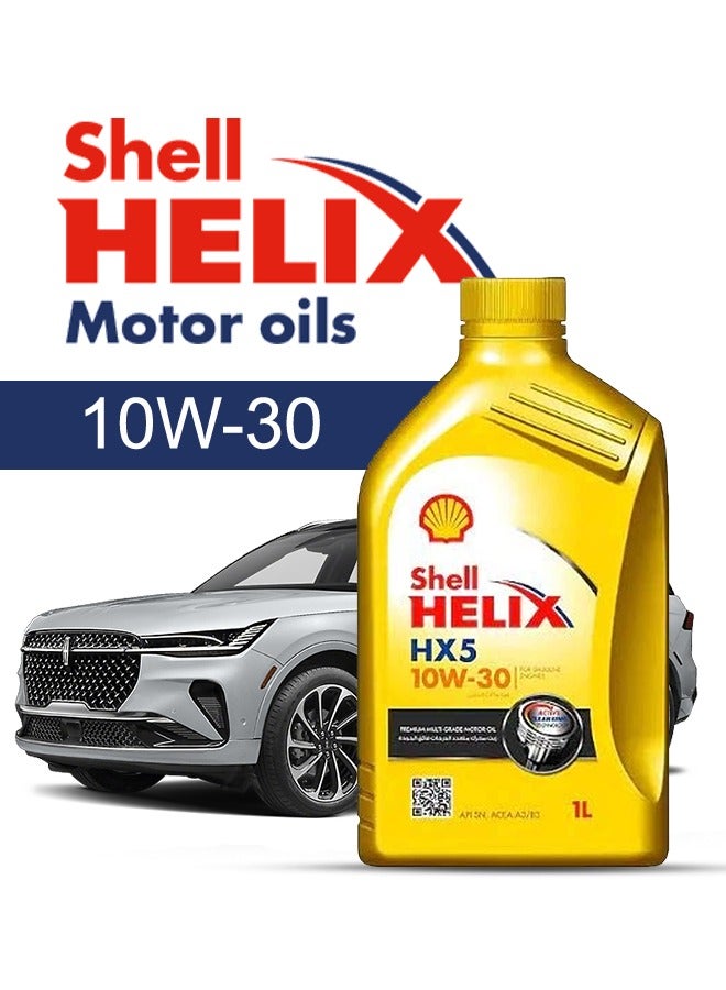 شل زيت محرك سيارة لينكون، نوتيلوس 2024 - 2018 - لزوجة 10w30 شل هيلكس 6 لتر، مع فلتر زيت المحرك - 2018 2019 2020 2021 2022 2023 2024