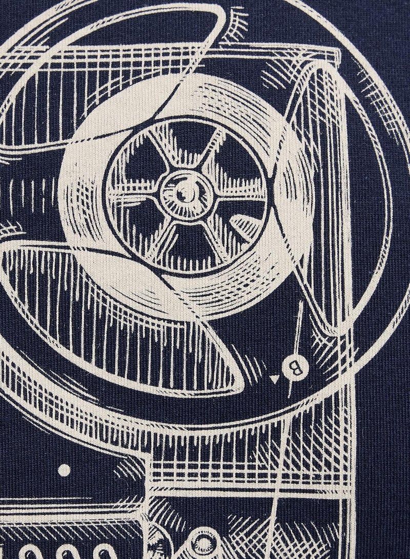 French Connection Audio Recorder Print T-Shirt - Image 4