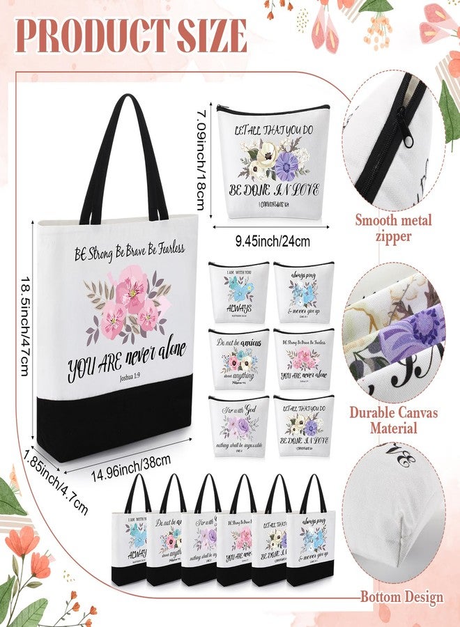 Aliceset 30 Pcs Christian Gifts for Women Inspirational Religious Gift Set Christmas Thanksgiving Present Bulk Included Bible Cola Cup Canvas Bag Cosmetic Bag Keychain Greeting Card for Women Mom - Image 2