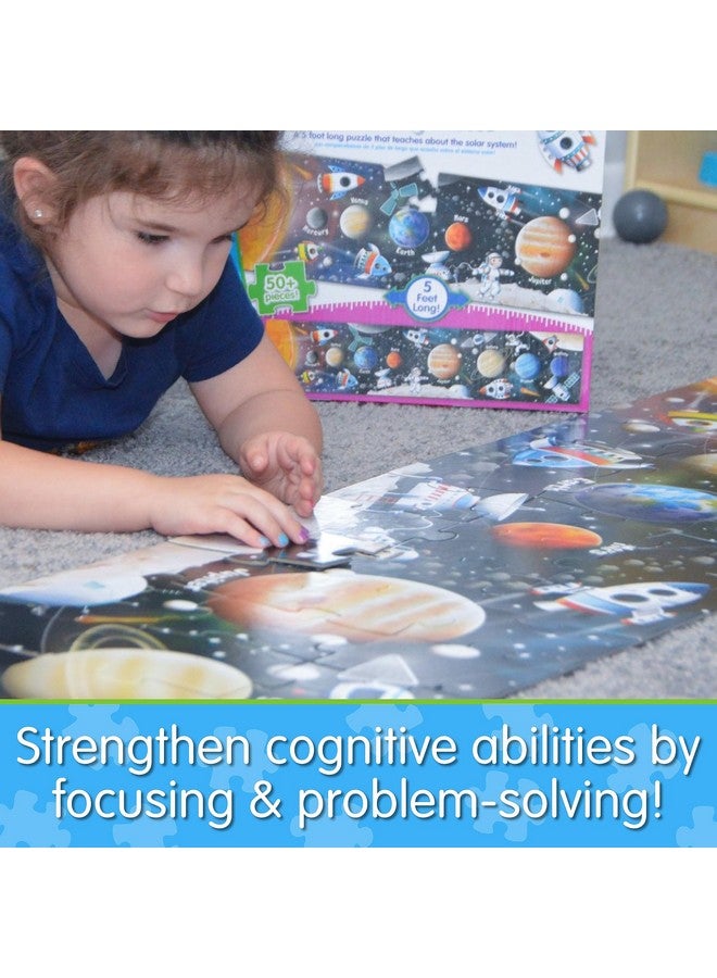 The Learning Journey: Long and Tall Puzzles - Solar System - 51 Piece, 5-Foot-Long Preschool STEM Puzzle - Educational Gifts for Boys & Girls Ages 3 and Up - Image 4
