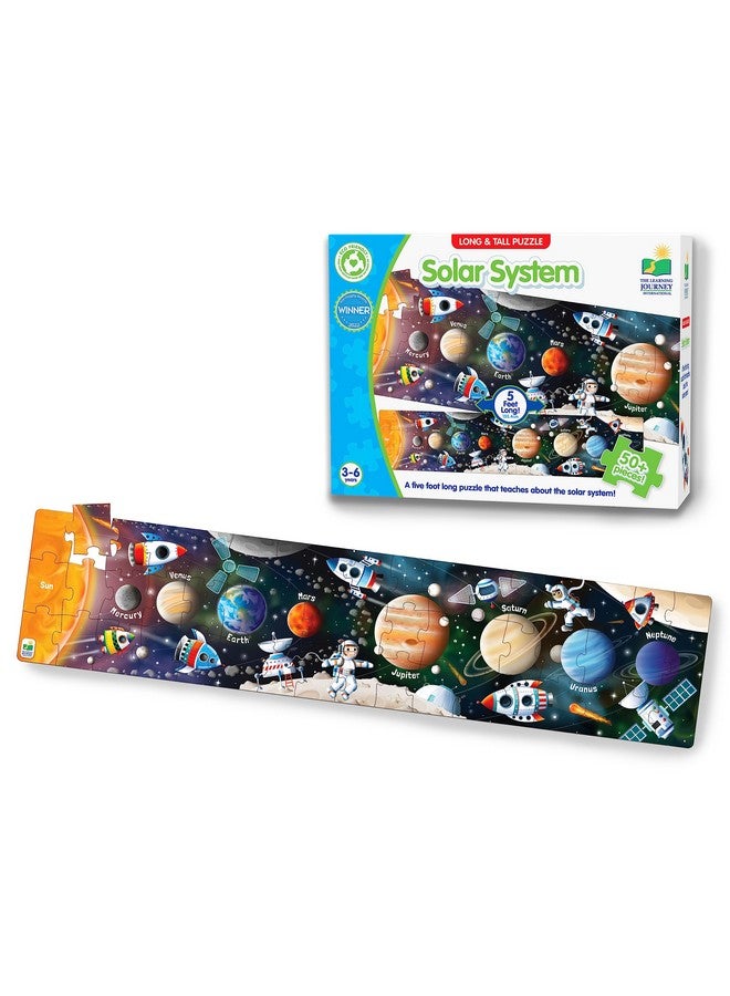 The Learning Journey: Long and Tall Puzzles - Solar System - 51 Piece, 5-Foot-Long Preschool STEM Puzzle - Educational Gifts for Boys & Girls Ages 3 and Up - Image 1