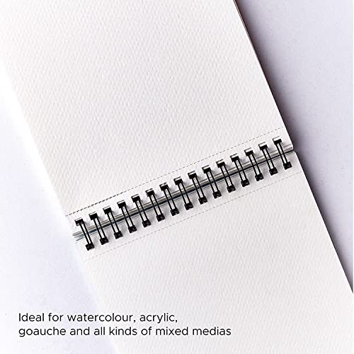 Variety Canvas 50 Sheet A4 Sketchbook Set | Top Spiral-Bound Sketchpad for Artists | Sketching and Drawing Acid Free Paper, for Doodling | Artist Oxfort Sketch Book (A) - Image 5
