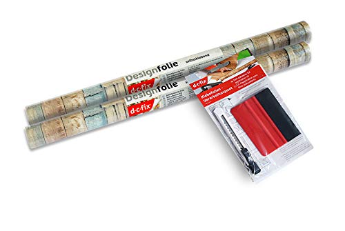 d-c-fix dcfix 34606442PKA Decorative SelfAdhesive Film Beach Wood 17 x 78 Roll 2Pack with Applicator - Image 3