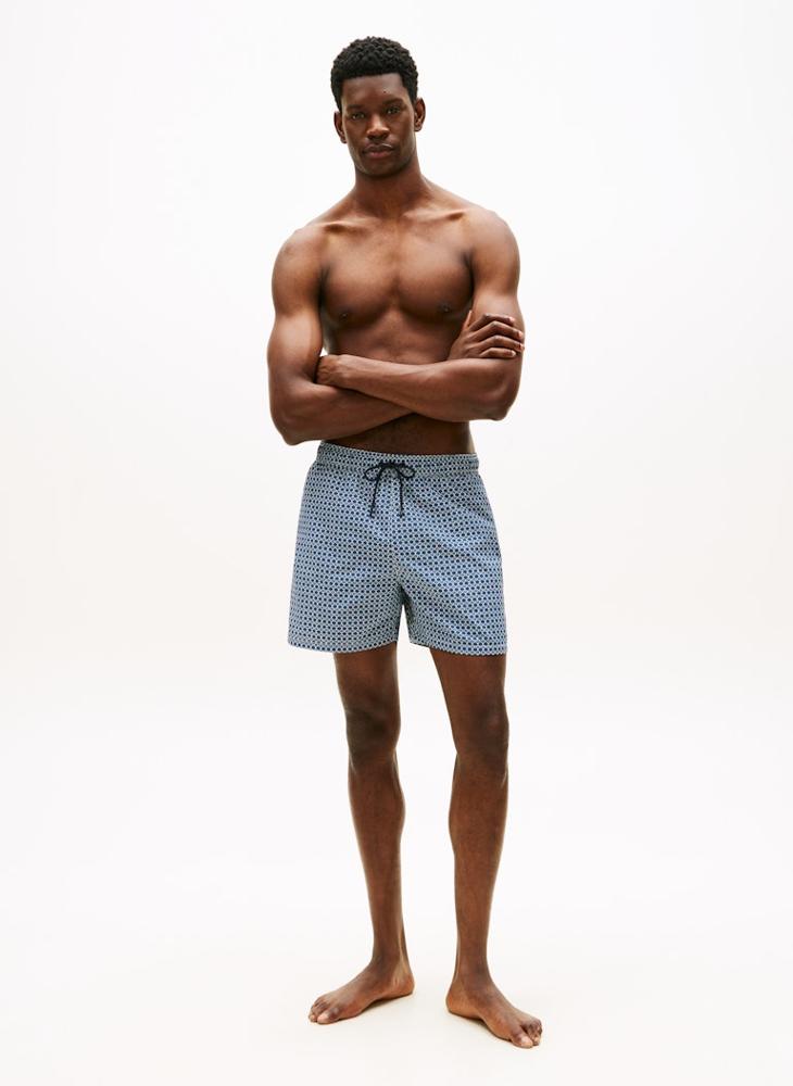 TOMMY HILFIGER Print Mid Length Swim Shorts - Image 4