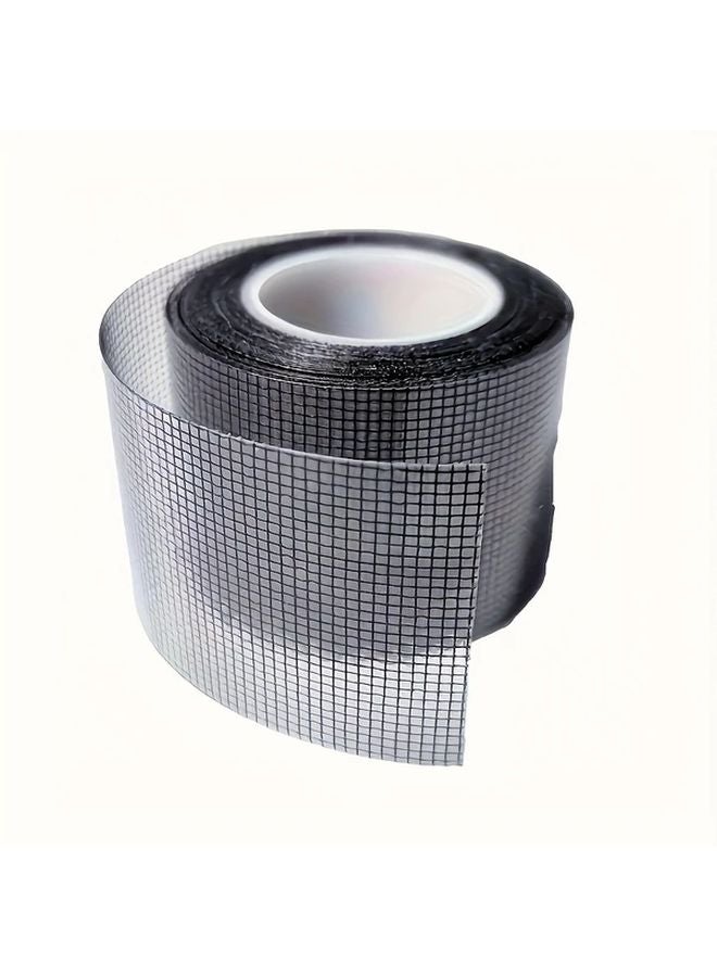 Black Fiberglass Mesh Repair Tape Waterproof Patch For Mosquito Nets Screens - Image 1