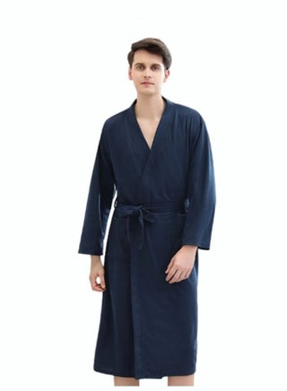 Men's Bathrobe Light Super Absorbent Skin-friendly Home Clothes Suitable For All Seasons Nightgown Navy Blue - pzsku/ZA73453EC3F784BB4C3F5Z/45/_/1704335375/c7be4391-fdf7-4b18-a44f-1b32ef7a1cf3