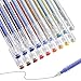 languo 18 Colors Gel Pens for Adult Coloring Books Fine Tip Gel Markers for Drawing Journaling Art School SuppliesBlue Colors Orange Colors - Image 2