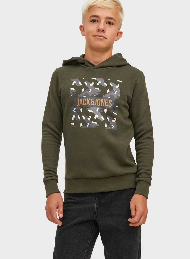 Jack & Jones Junior Graphic Print Hoodie