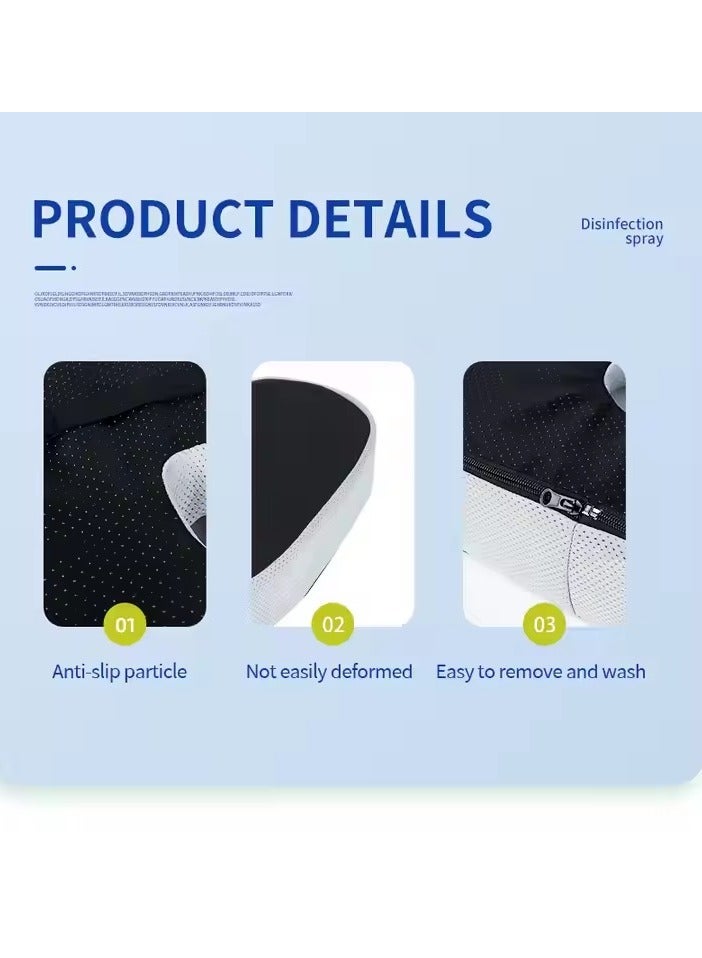 Relax Smart Orthopedic Memory Foam Seat Cushion to Relieve Coccyx and Lower Back Pain, Multicolor  - Image 5