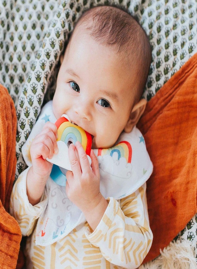 Silli Chews Rainbow Teether Celestial Sun Teethers for Babies BPA Free - Silicone Baby Teether Toys 2" Teething Gift Set - Image 4