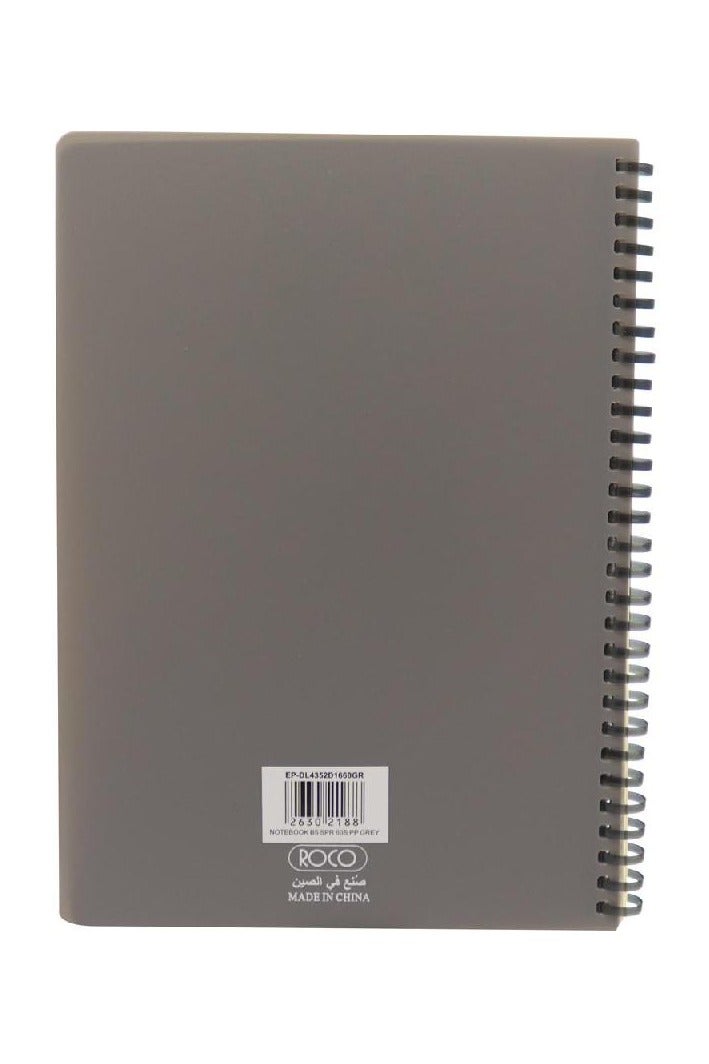 ROCO Notebook – Plain – B5 – 120 Pages (60 Sheets) – Lined – Grey - Image 3