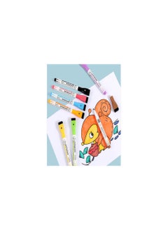 Captaintech Magnetic Dry Erase Markers Set, 8 Vibrant Colors with Eraser, Easy Wipe Whiteboard Markers for Kids and Teachers, Fine Tip for Classroom and Office Use  - Image 4