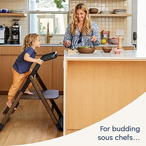 Ergobaby Evolve Kitchen Tower Stool Add-On, Dark Wood - Image 5