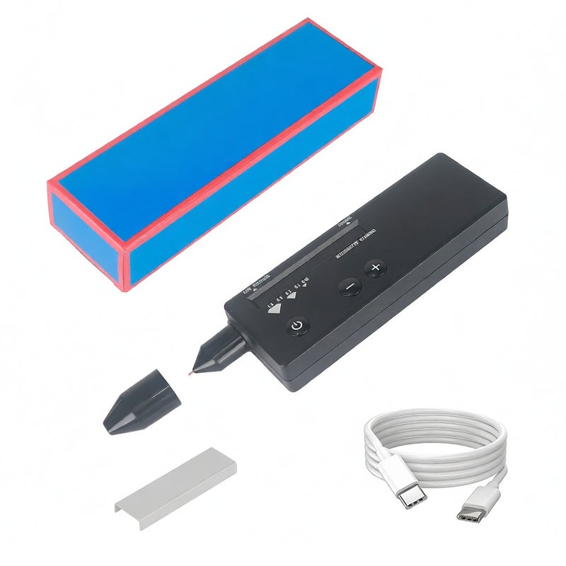 Rechargeable Diamond Tester Pen Black LCD Display LED Indicator - One-Button Operation Adjustable Carat Setting Gemstone Testing Tool for Novice and Expert Jewelry Enthusiasts - Image 2