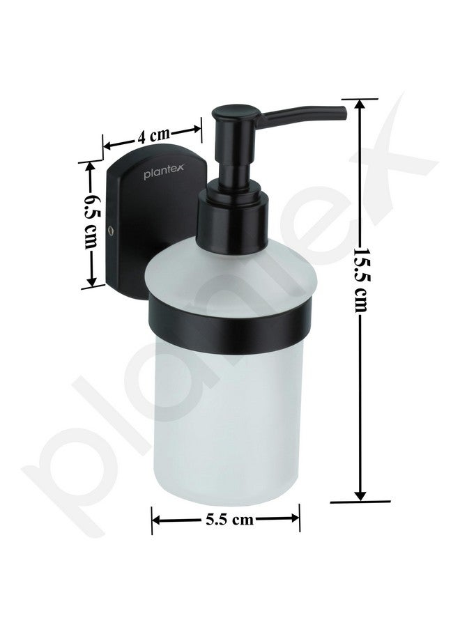 Plantex 304 Grade Stainless Steel Liquid Soap Dispenser/Shampoo Dispenser/Handwash Dispenser/Bathroom Accessories - Pack of 1 (Parv-Black) - Image 4