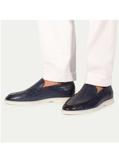 Crocodile Pattern Dark Blue